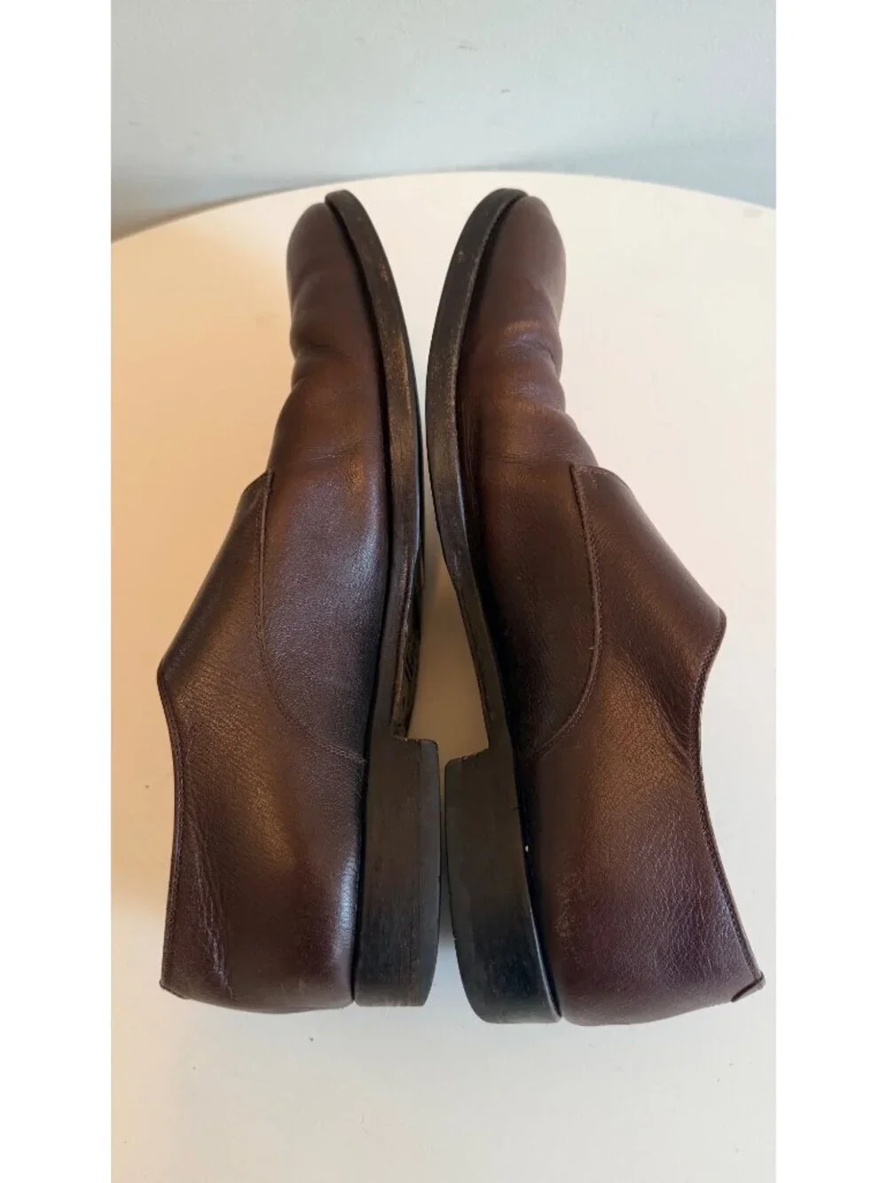 Ermenegildo Zegna Brown Monk Strap Leather Dress Shoes Italy Size 11 D / 12 US